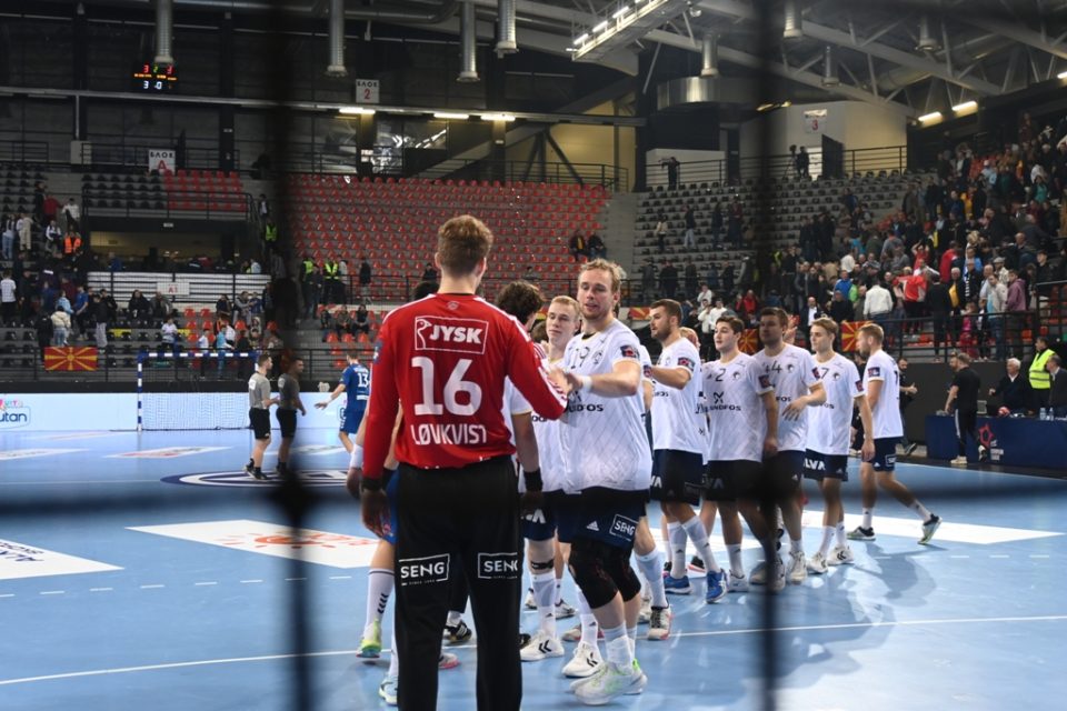 Данците триумфираа во Скопје, втор пораз на Алкалоид во Европската лига на ЕХФ