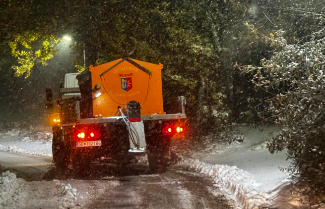 Превенција од интензивни снежни врнежи во општина Ѓорче Петров