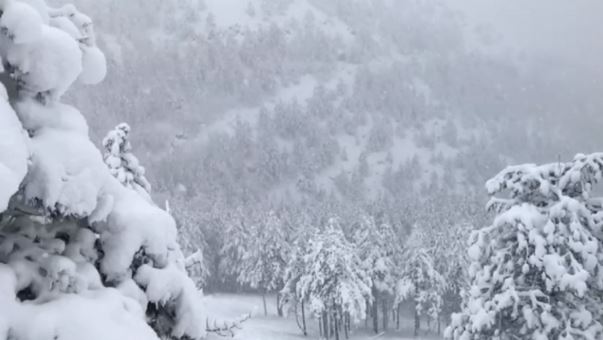 МАКЕДОНИЈА ПОД СНЕГ: Вистинска зимска идила на планините и скицентрите во земјава среде пролет (ФОТО)