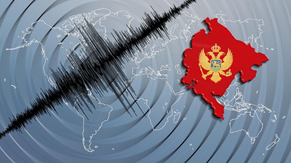 Силен земјотрес утринава во Црна Гора
