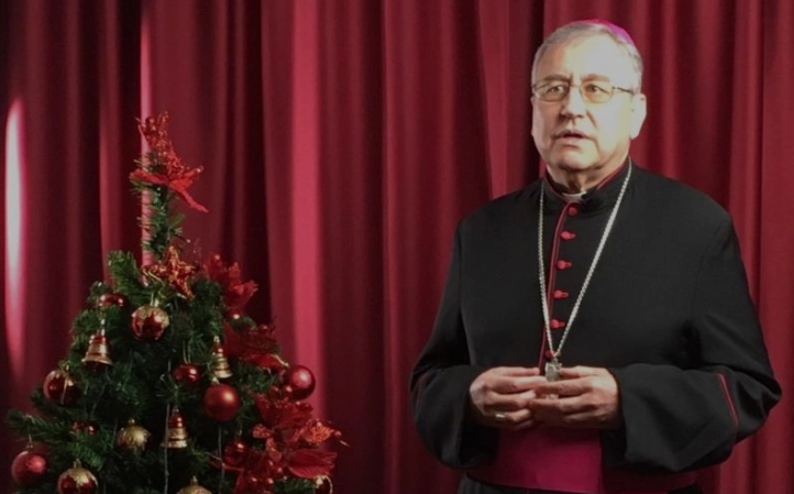 Божиќна честитка до католичките верници од бискупот Киро Стојанов