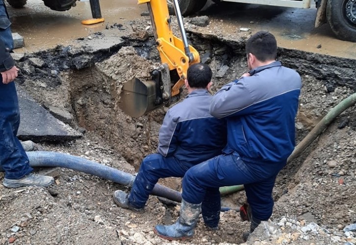 Без вода дел од булевар Борис Трајковски