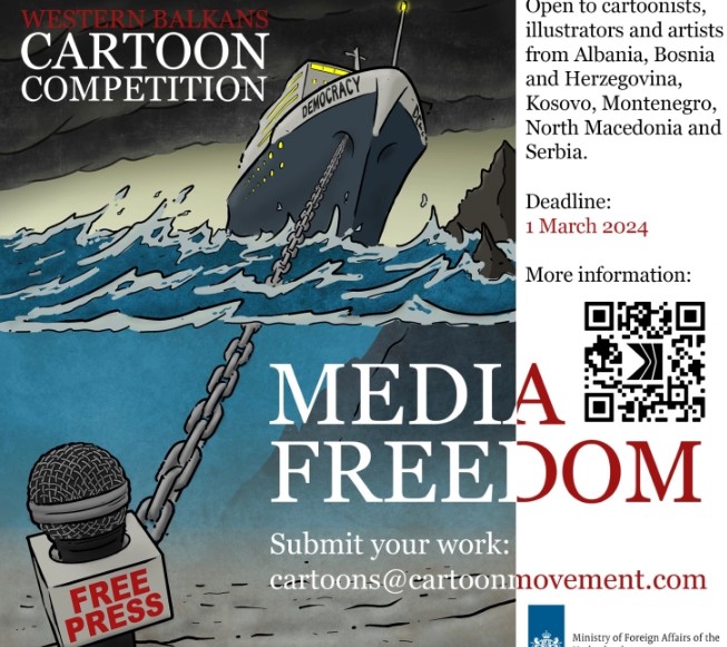 Конкурс за избор на најдобра карикатура по повод Денот на слобода на медиумите