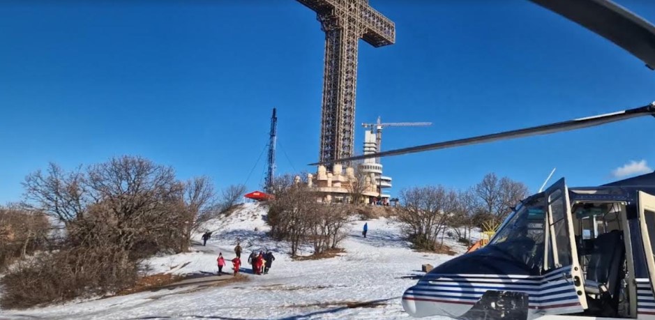 Драматична акција за спасување на повредено лице на Водно: Со хеликоптер пренесено на Ургентен центар