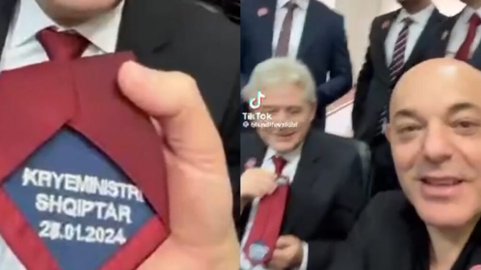 ДУИ со црвени вратоврски го прослави изборот на Џафери за технички премиер