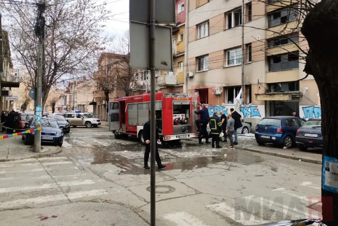 Експлозија на плинска боца во центарот на Куманово- едно лице повредено