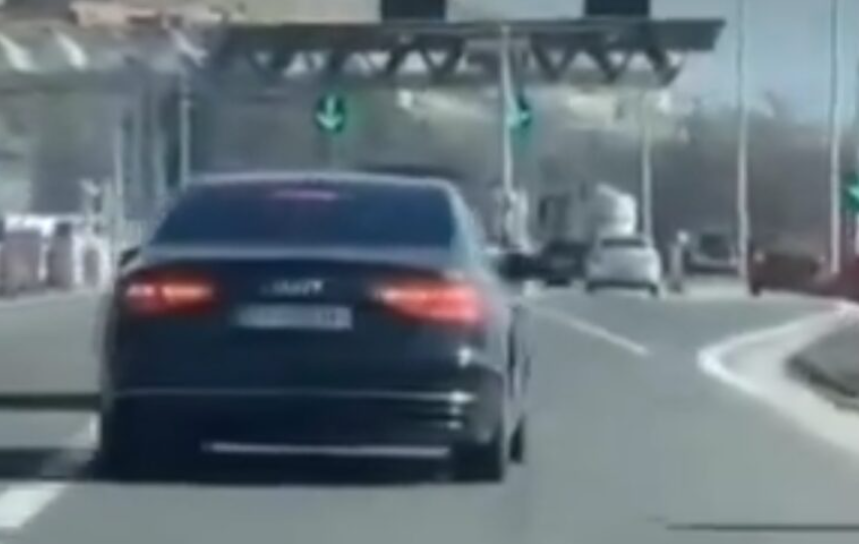 ВИДЕО: Возила од обезбедувањето на Али Ахмети не плаќаат патарина на автопатот Скопје-Тетово