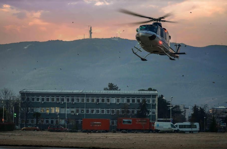 Историски прв меѓународен лет за медицински транспорт со хеликоптер на МВР