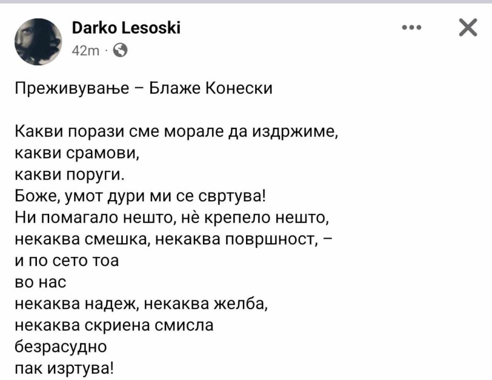 Шарените се свртеа против СДС: Поетот Лешоски со песната “Преживување” го опиша хаосот со патните исправи