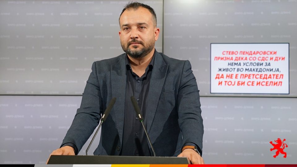 Лефков: Стево Пендаровски призна дека со СДС и ДУИ нема услови за живот во Македонија, да не е претседател и тој би се иселил