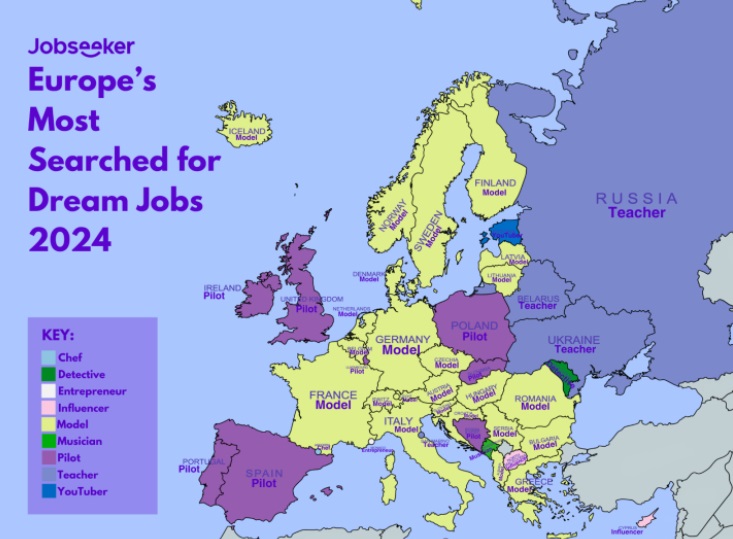 Македонците најмногу сакаат да бидат „ИНФЛУЕНСЕРИ“- Географска карта со најпосакуваните работни места