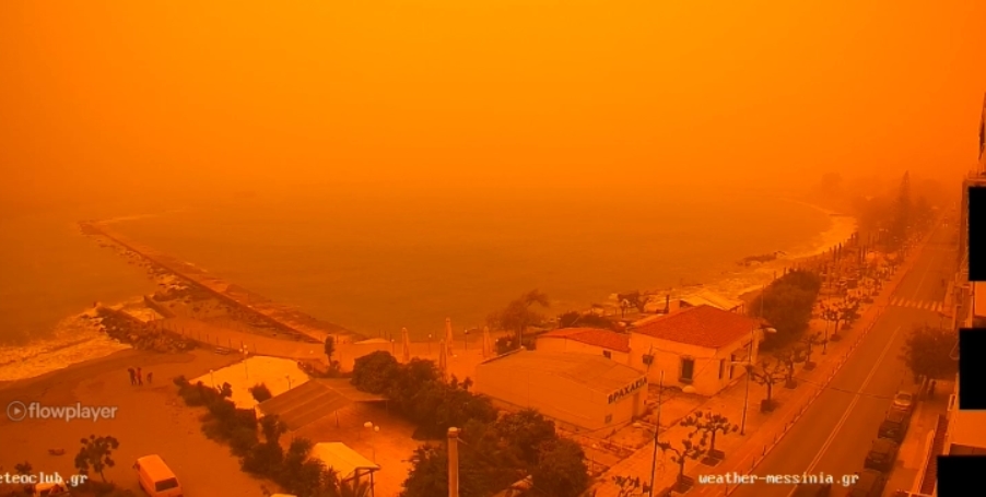 Грција зафатена од прашина од Сахара