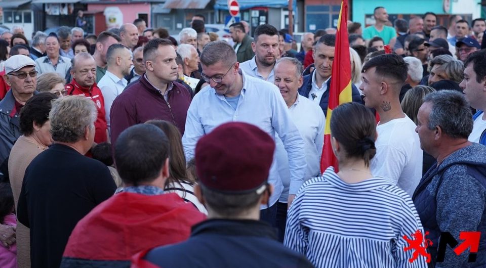 Мицкоски: Ова се избори на кои граѓаните ќе изберат дали ја сакаат Македонија или не, Силјановска Давкова е вистинскиот избор