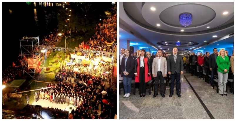 Николоски за митинзите во Охрид: Ние вчера на градскиот кеј со 25.000 луѓе, тие денеска во сала за свадби со 250 луѓе- тоа е разликата!