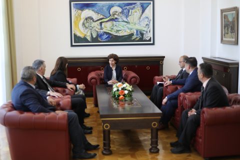 Средба на претседателката Сиљановска Давкова со ректорите на државните универзитети