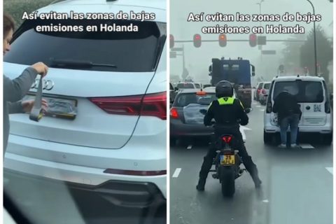 ВИДЕО: Возачите во Холандија ги кријат регистрациите со изолир-трака и вреќи: Еве зошто