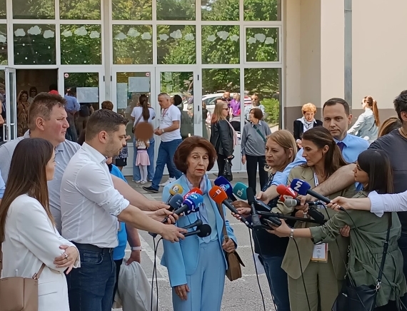 Силјановска Давкова: Се надевам дека граѓаните ќе сфатат оти избирачкото право е нивно, ќе го употребат и ќе го изберат кандидатот по нивна мерка
