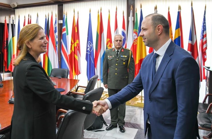 Средба на министерот Владо Мисајловски со амбасадорката на Грција, Софија Филипиду