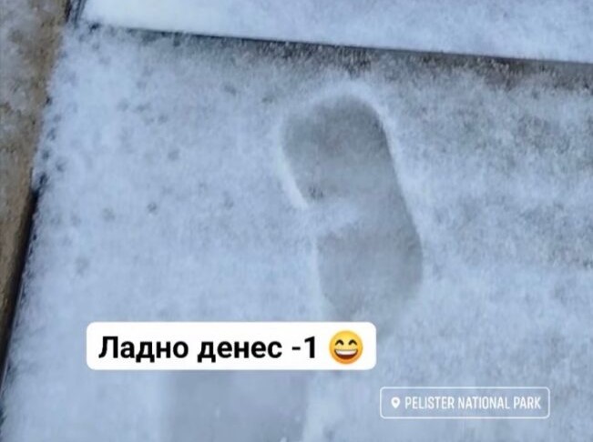 ФОТО: Утрово падна снег на Пелистер