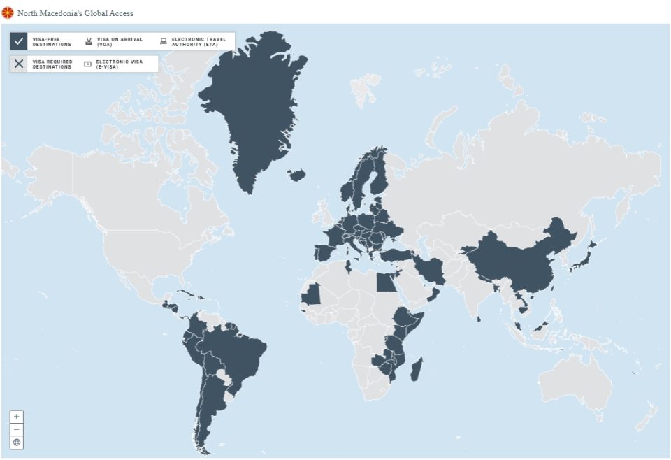 Македонскиот пасош на 40-то место во светот, без визи може да се патува во 129 земји