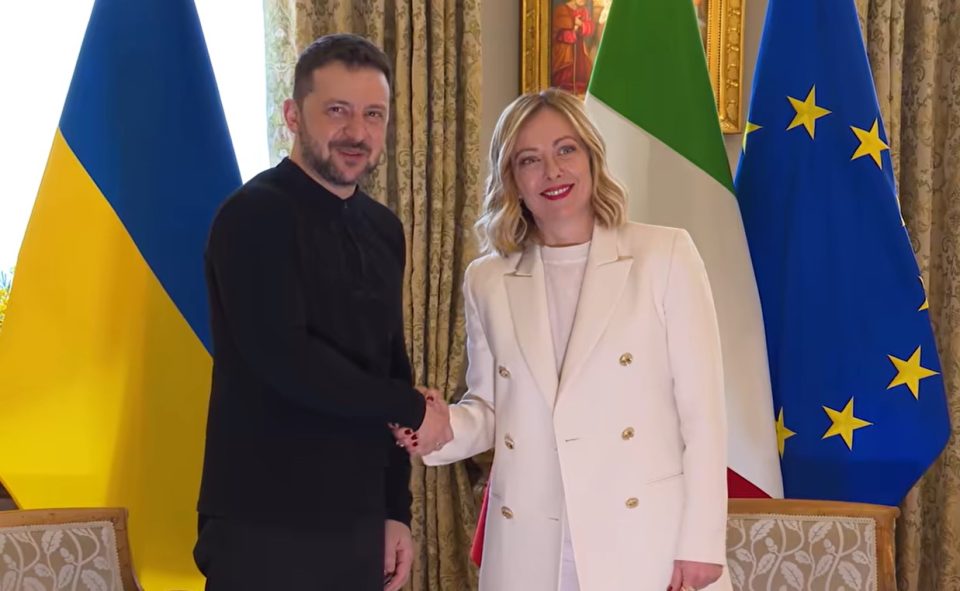 И Мелони застана зад Зеленски