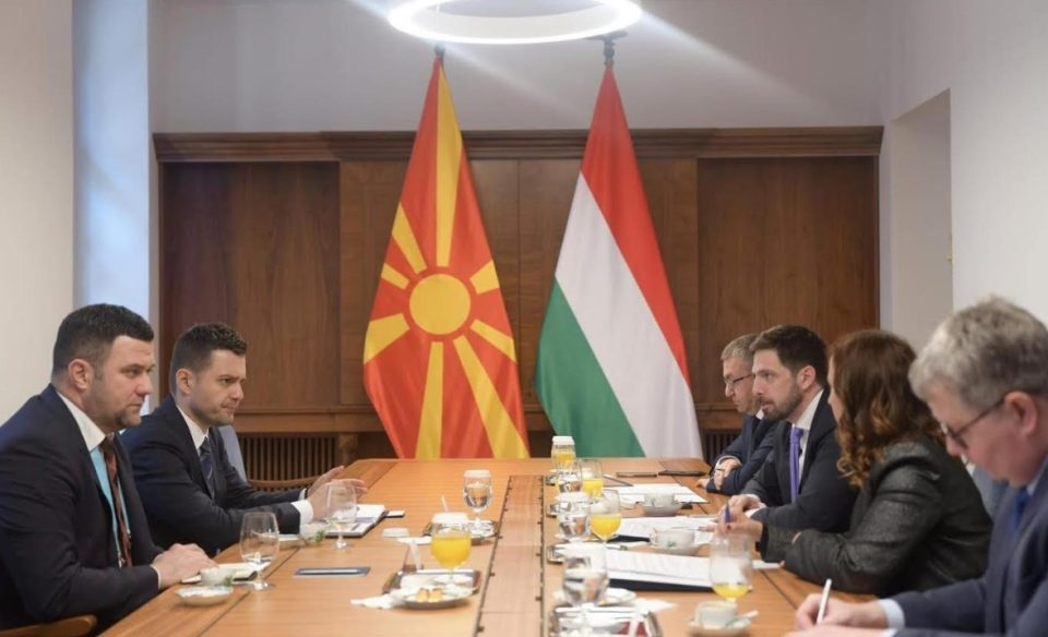 Муцунски на средба со заменик-министерот за надворешни работи и трговија на Унгарија