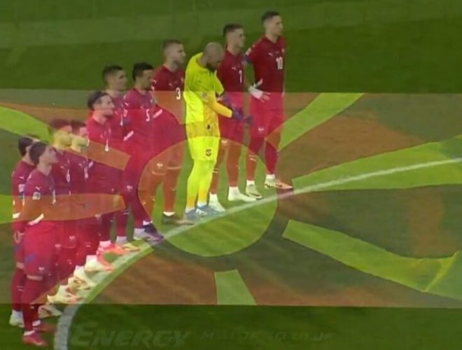 Српскиот коментатор заплака за време на минутата молк за настраданите во Кочани (ВИДЕО)