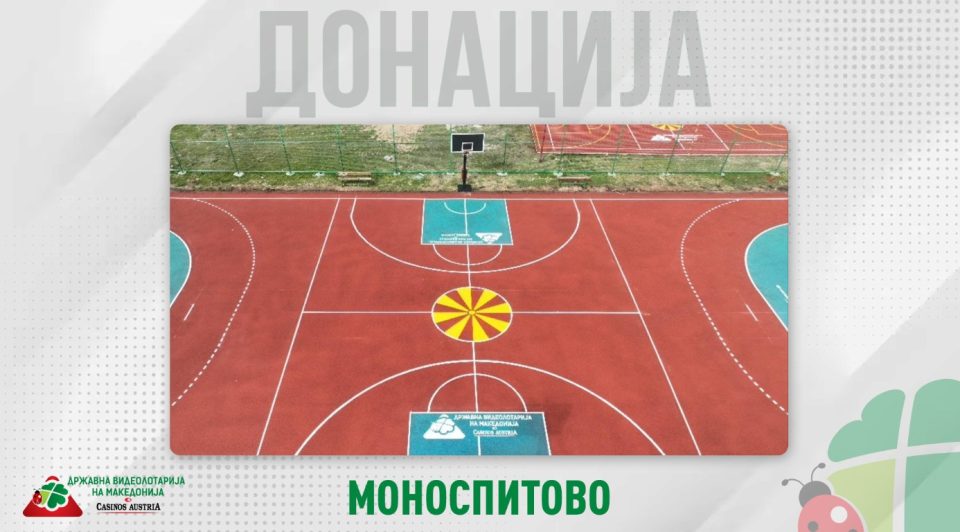 Видеолотарија со 4.315.391 денари го реконструираше дваесеттото игралиште во Македонија