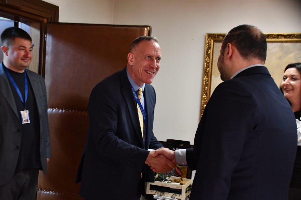 ​Ѓорѓиевски на средба со шефот на Одделот за сигурност и поддршка на заедниците при Мисијата на ОБСЕ, Едвард Андерсон