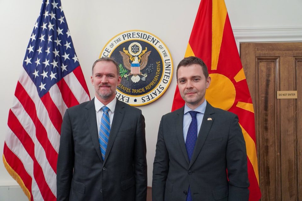 Средба Муцунски – Џејмисон Грир: Постигнавме конкретен напредок во преговорите за намалување на тарифите