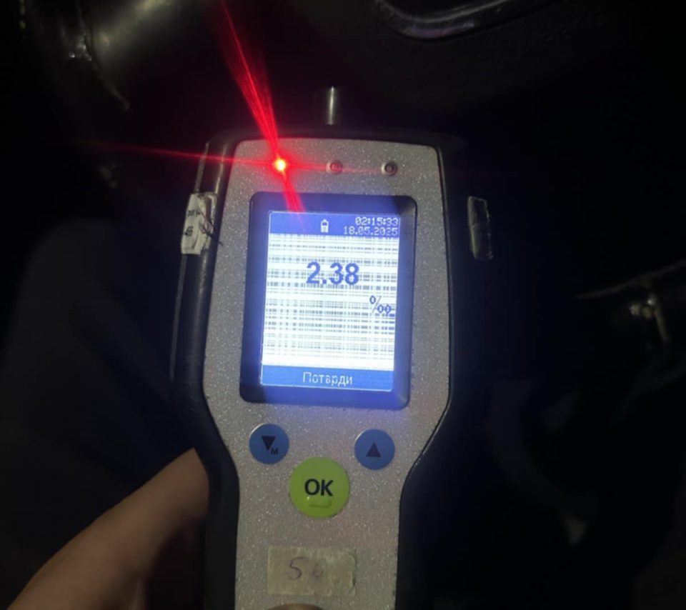 Момче од ресенско возело со 2.38 промили алкохол во крвта и без возачка