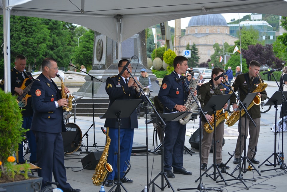 Концерт на воените оркестри од армиите на Македонија и Вермонт, САД