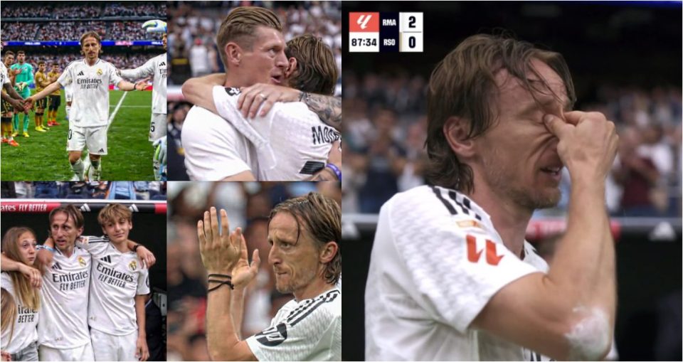 Шпалир, овации и достојно збогување: Модриќ не успеа да ги задржи солзите на последниот меч на „Бернабеу“ (ВИДЕО)