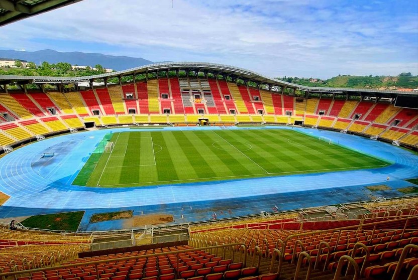 Националната арена „Тодор Проески“ е целосно подготвена за денешното финале