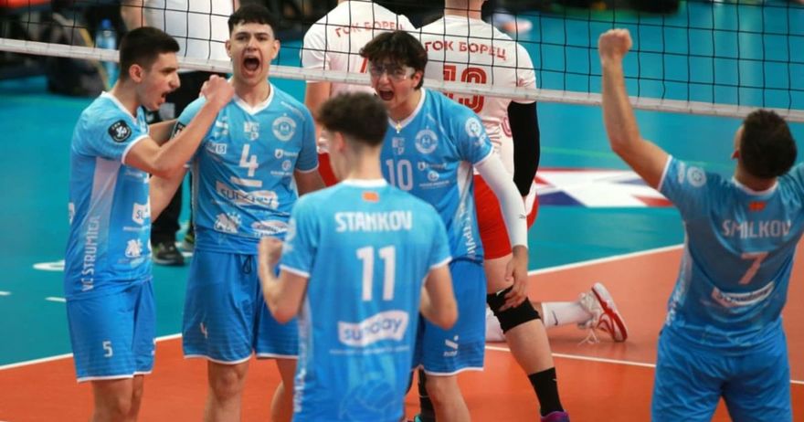 Одбојкарите на Струмица во младинска конкуренција се шампиони на Македонија