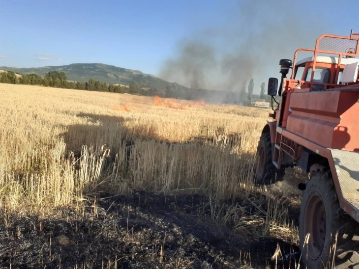 Шест пожари за еден ден во кумановско