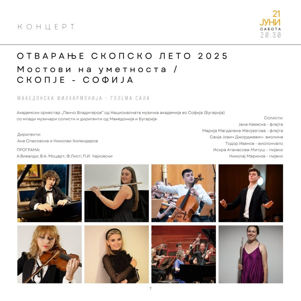 Отворање на „Скопско лето 2025“