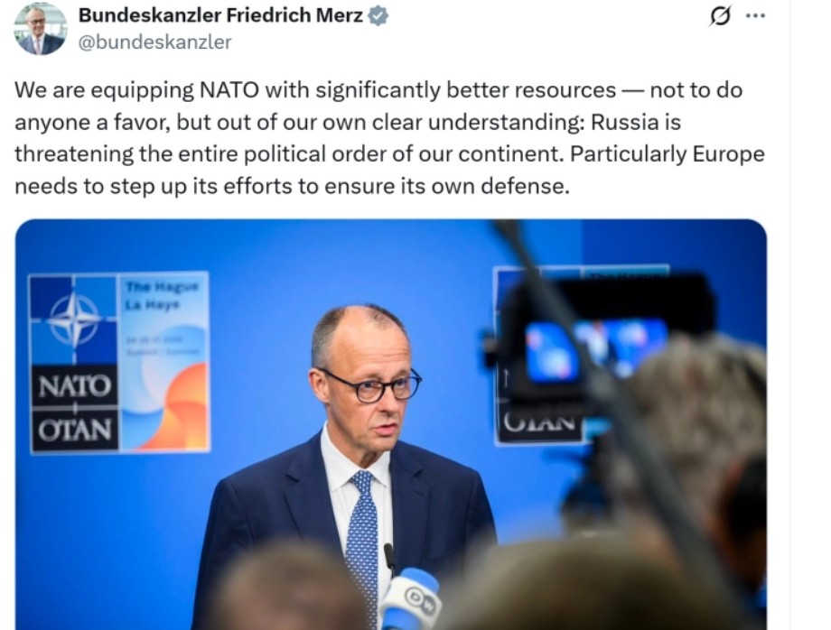 Мерц: Зголемувањето на трошоците на НАТО не е за да направиме некому услуга