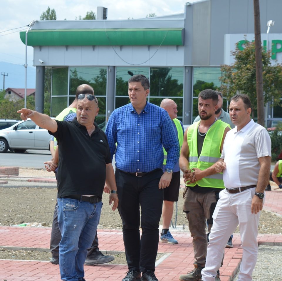 Градоначалникот на општина Илинден изврши увид во градежните работи на новиот урбан парк – плоштад