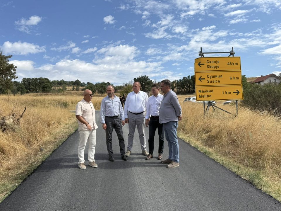 Трајановски: Инвестиравме вкупно 46 милиони денари во патниот правец Горно Коњаре-Малино-Преод-Свети Николе