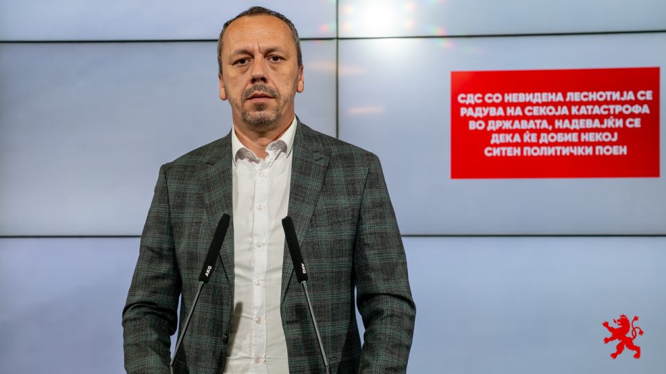 Петрушевски: СДС со невидена леснотија се радува на секоја катастрофа во државата, надевајќи се дека ќе добие некој ситен политички поен