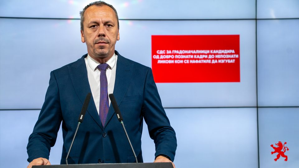 Петрушевски: СДС за градоначалници кандидира од добро познати кадри до непознати ликови кои се нафатиле да изгубат