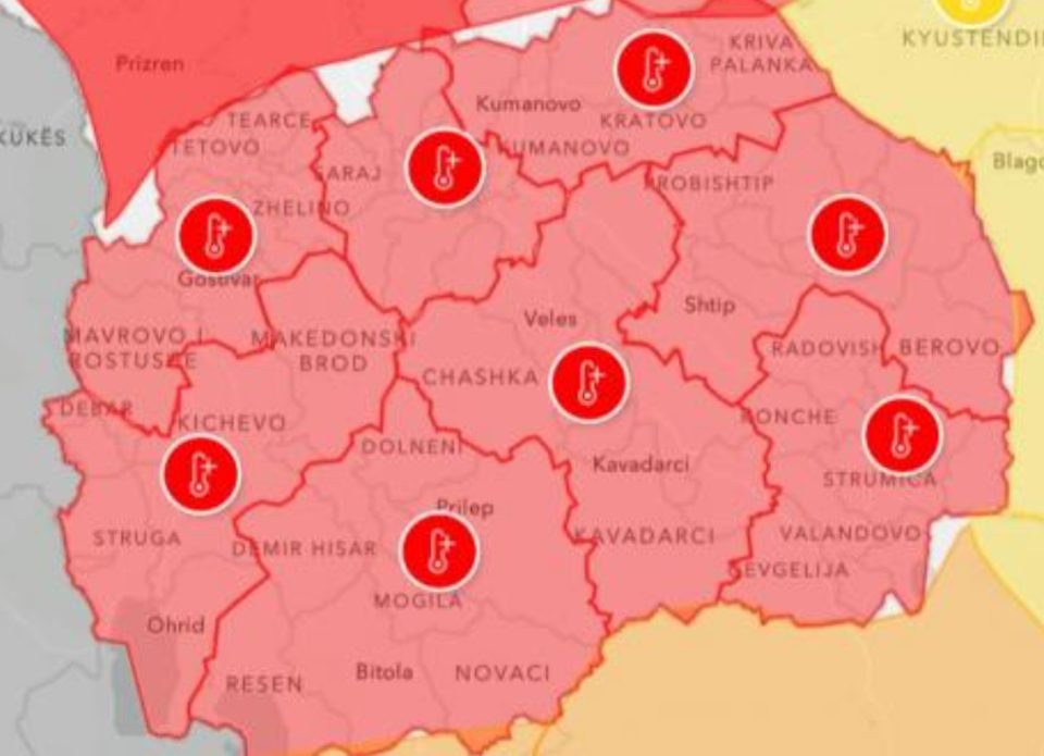За утре вклучен ЦРВЕН метео аларм, овие совети се важни за граѓаните
