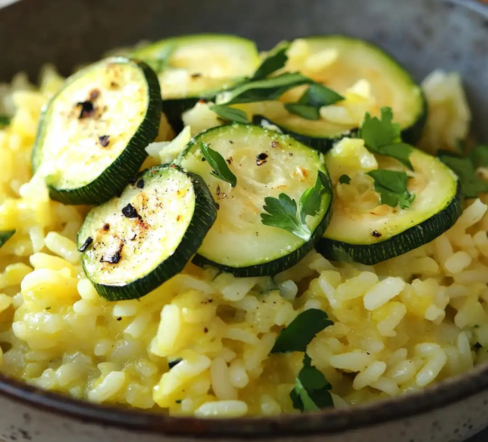 Рижото со тиквички