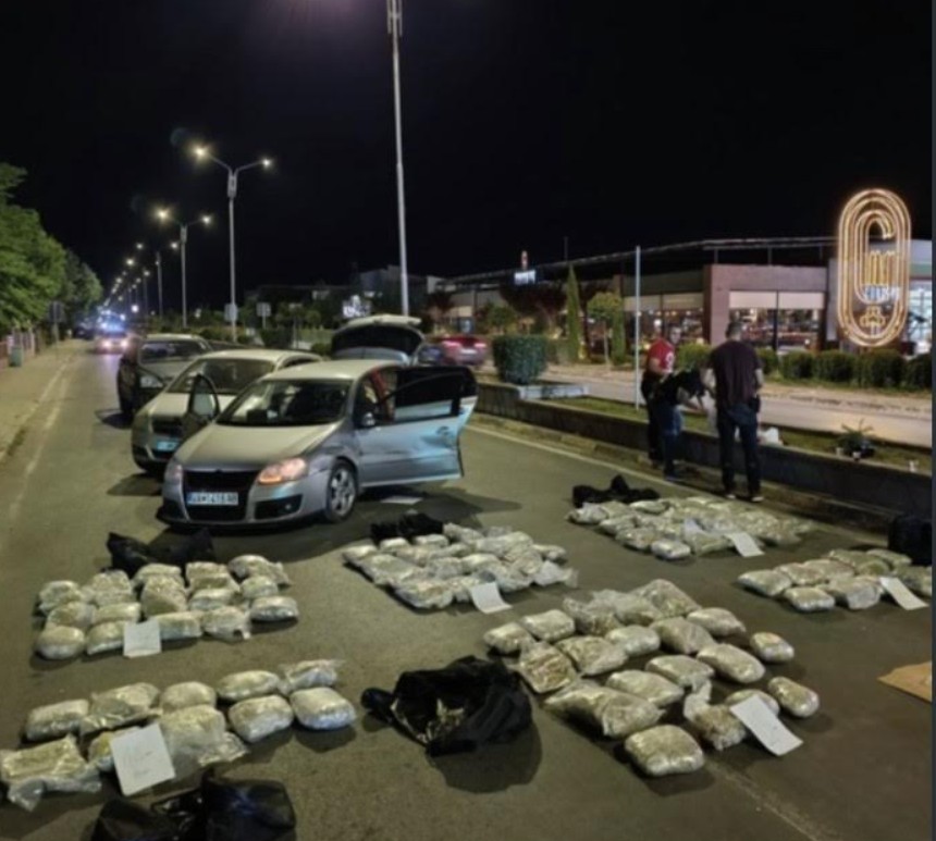 ФОТО: Запленети околу 100 килограми марихуана во Струмица, лишени од слобода три лица