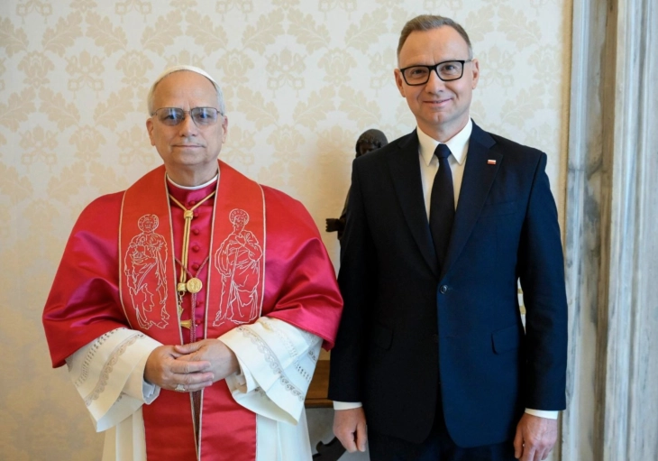 Папата Лав Четиринаесетти го прими претседателот на Полска