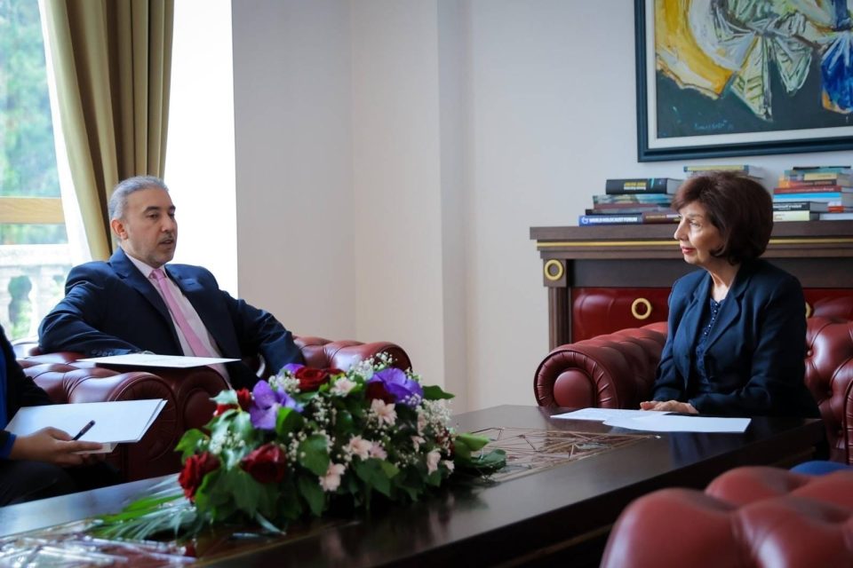 Сиљановска-Давкова на средба со вршителот на должност во Амбасадата на Катар