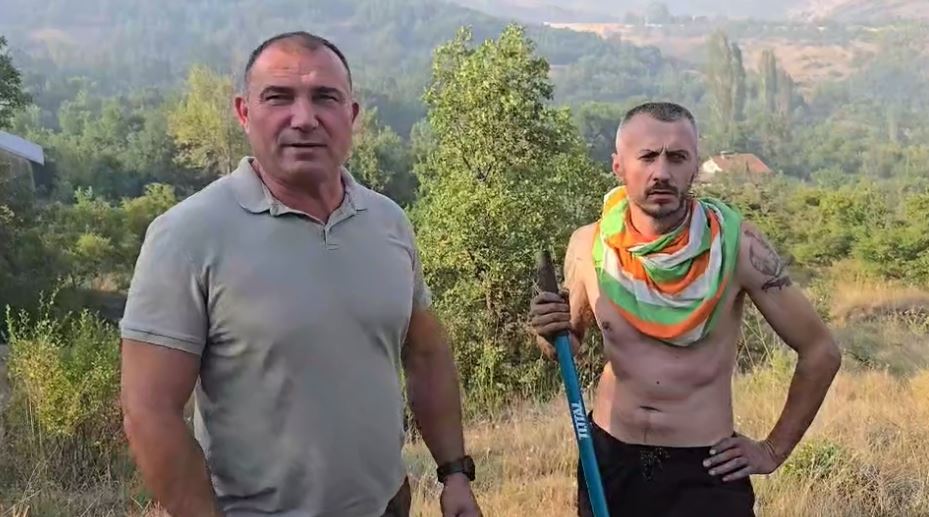 Ангелов: Нема опасност за жителите од пожарот над Чучер, да не се шири паника