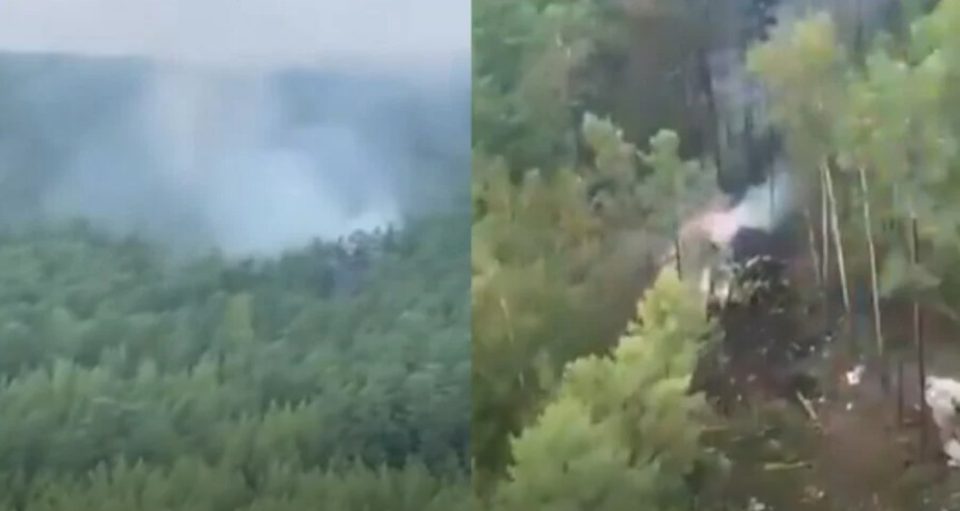ВИДЕО: Први снимки од урнатиот авион во Русија – Нема преживеани, меѓу патниците имало и деца