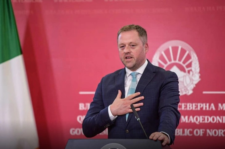 Ирскиот министер за европски прашања и одбрана Бирн денеска во Скопје